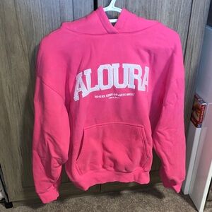 Aloura Lounge hot pink hoodie